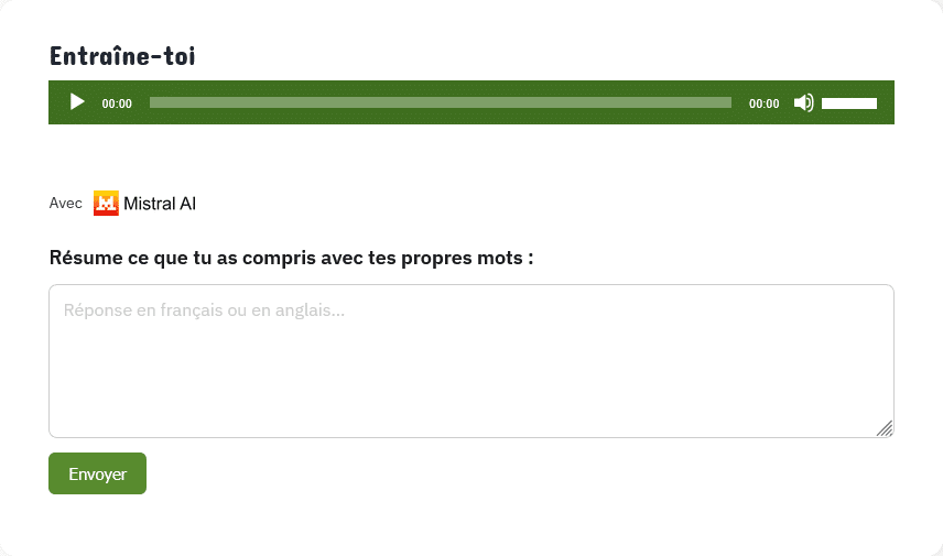 Exemple de jeu interactif pour la compréhension orale en anglais